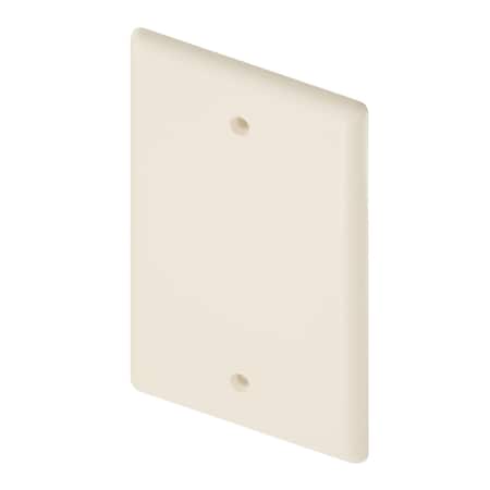 Unirise Usa Blank Wall Plate, Single Gang, Ivory WP-BLANK-IVY